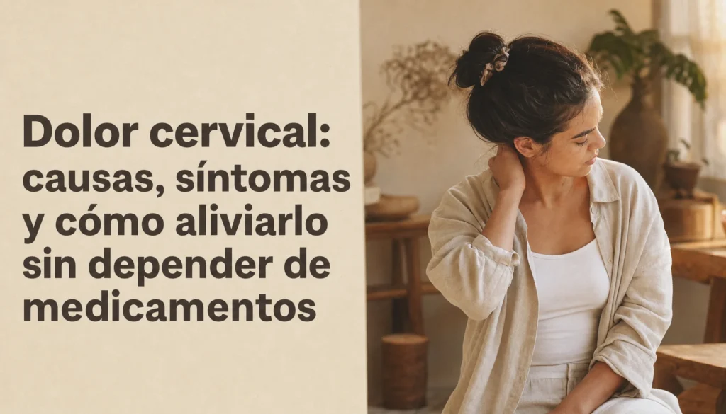 Dolor cervical: causas, síntomas y alivio sin medicamentos